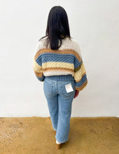 Load image into Gallery viewer, On a Holidate Color Block Stripe Sweater in Multi