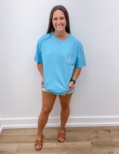 Load image into Gallery viewer, Local Girl Rope Plate SS Tee in Lagoon Blue
