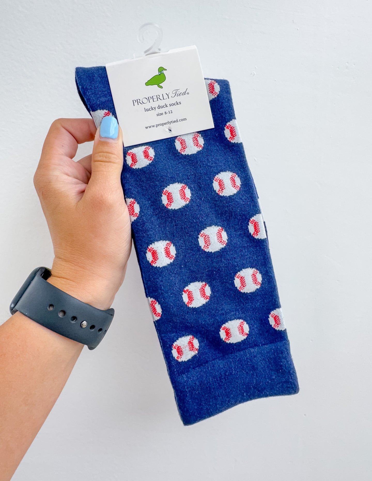 Properly Tied Men's Lucky Duck Socks Baseball