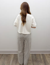 Load image into Gallery viewer, So Far Gone Striped Wide Leg Pants in Black