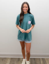 Load image into Gallery viewer, Old Row Chicks SS Pocket Tee in Emerald