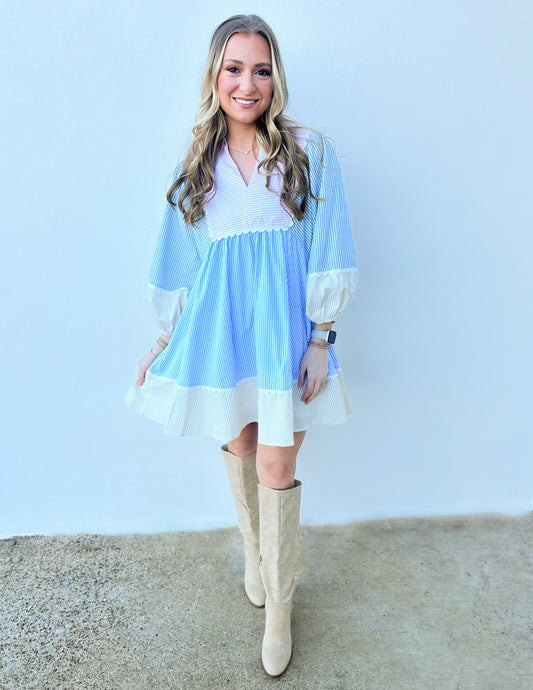 I Need You 3/4 Sleeve Babydoll Dress