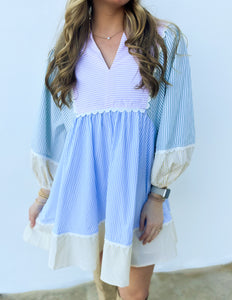 I Need You 3/4 Sleeve Babydoll Dress