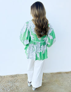 Set Me Free 3/4 Sleeve Blouse