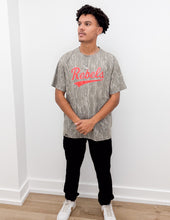 Load image into Gallery viewer, Red Rebels Script Logo on Bottomland SS Tee