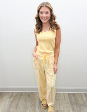Load image into Gallery viewer, Whatcha Say Mineral Washed Barrel Fit Wide Leg Pants in Banana