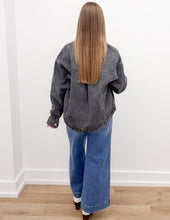 Load image into Gallery viewer, Time With You Vintage Denim Jacket in Black