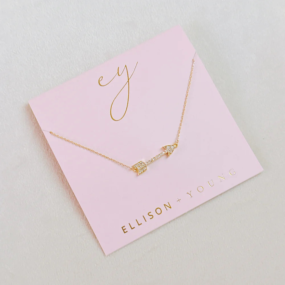 Cupid Love Arrow Necklace Gold