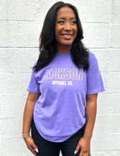 Load image into Gallery viewer, Jackson Apparel Co. Logo SS Tee Violet