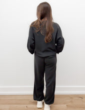 Load image into Gallery viewer, Feel The Thunder Scuba Low Rise Joggers in Black