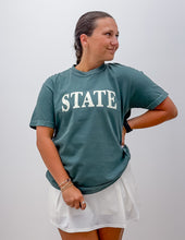 Load image into Gallery viewer, Mississippi State SS Tee in Blue Spruce