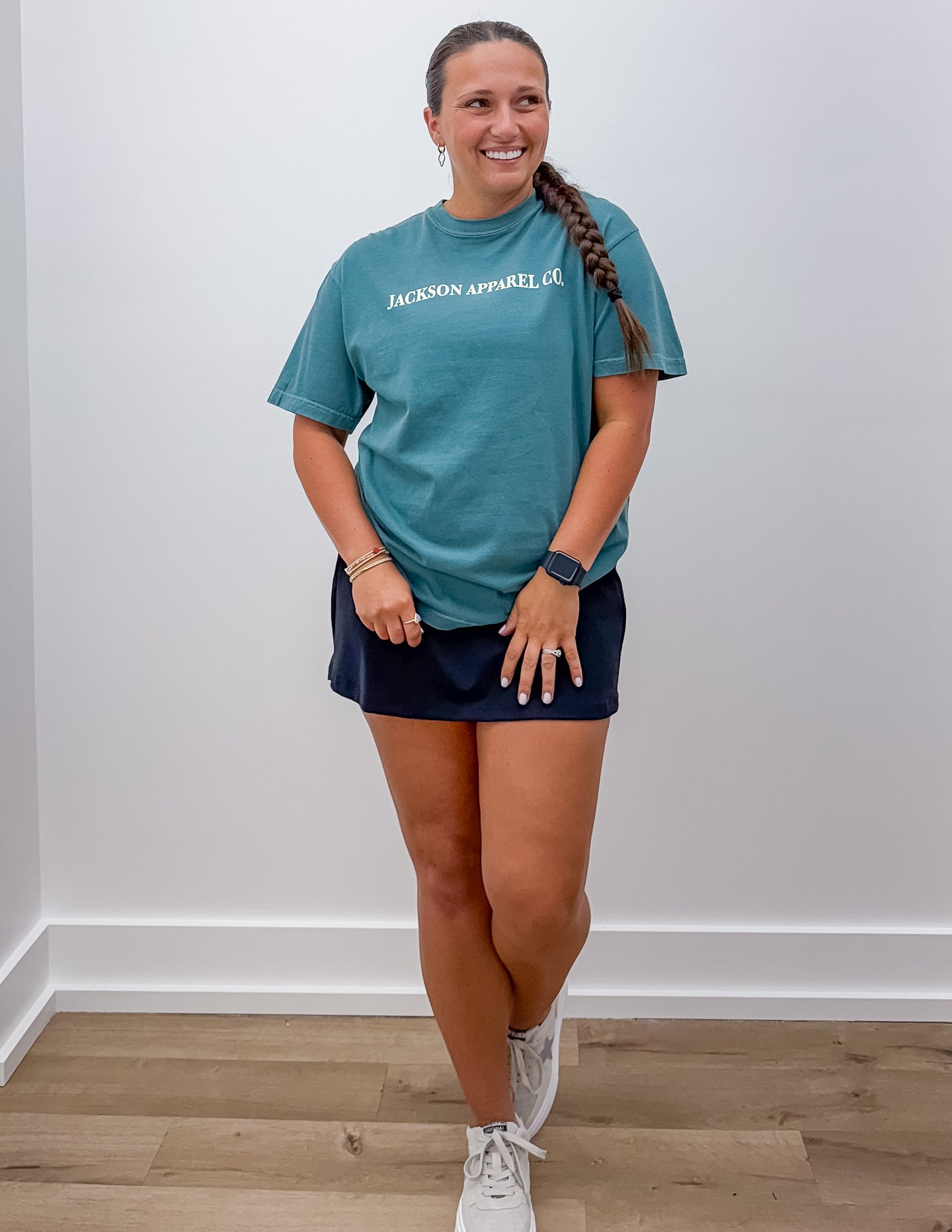 Jac's Logo SS Tee in Emerald