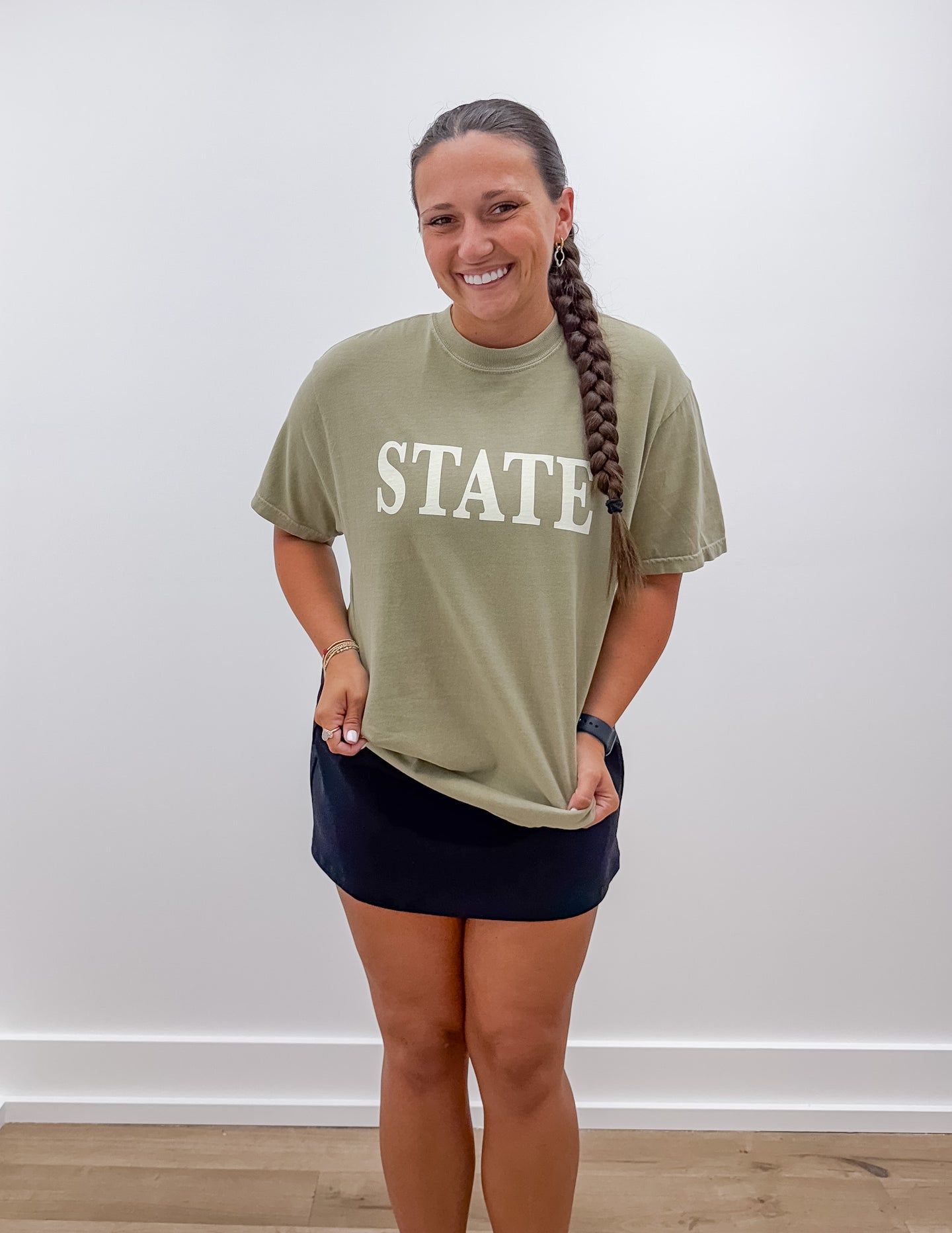 Mississippi State SS Tee in Khaki