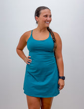 Load image into Gallery viewer, Pretty Little Summer Athletic Dress in Turquoise