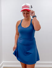 Load image into Gallery viewer, Been Loving You These Days Athletic Dress in Navy