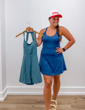 Load image into Gallery viewer, Been Loving You These Days Athletic Dress in Navy