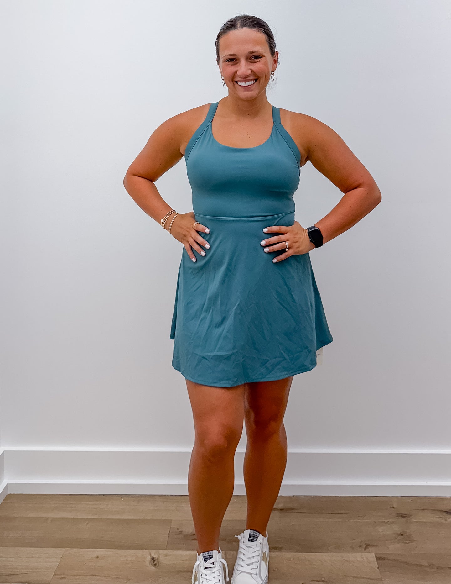 Been Loving You These Days Athletic Dress in Teal