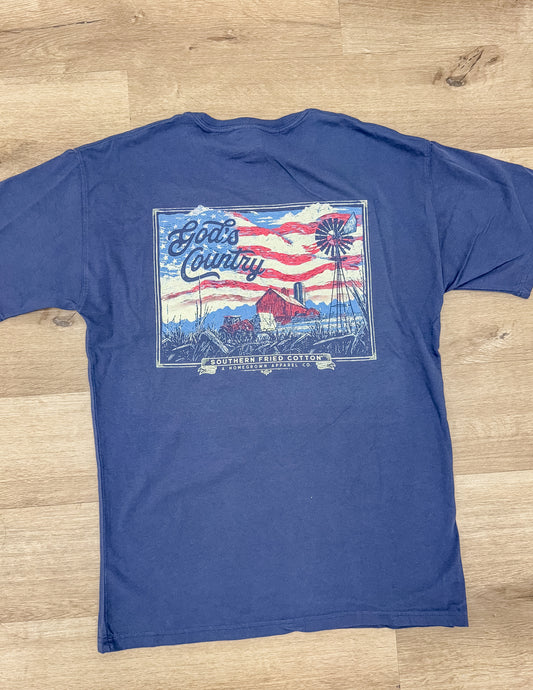 Southern Fried Cotton God's Country SS Tee