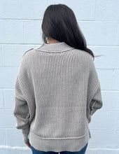 Load image into Gallery viewer, In Good Spirits Oversized Crop Sweater Lt Mocha