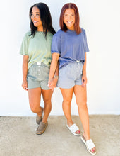 Load image into Gallery viewer, Happy With Me Plaid Shorts in Green