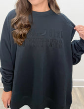 Load image into Gallery viewer, Local Girl Moon Cotton Crewneck in Black