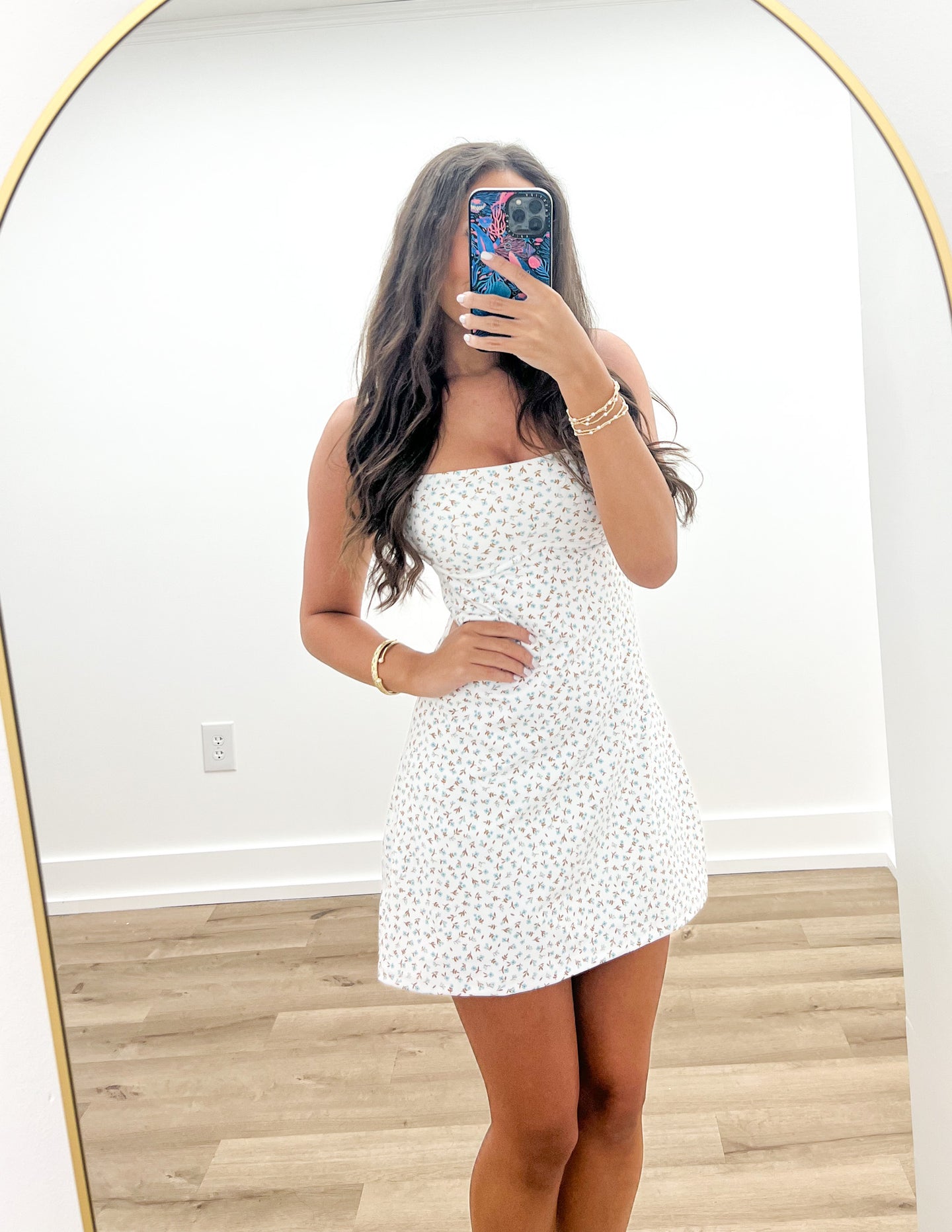 She's The Moment Floral Ditsy Print Dress