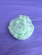 Load image into Gallery viewer, Magnolia Soap Company Bubble Scoops Lime Green with Purple Sprinkles