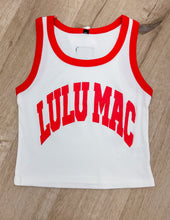 Load image into Gallery viewer, Lulu Mac White/Red Tank