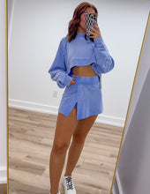 Load image into Gallery viewer, All Day Long Mineral Wash Pullover Hoodie in Lavender Blue