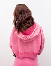 Load image into Gallery viewer, All Day Long Mineral Wash Pullover Hoodie in Pink