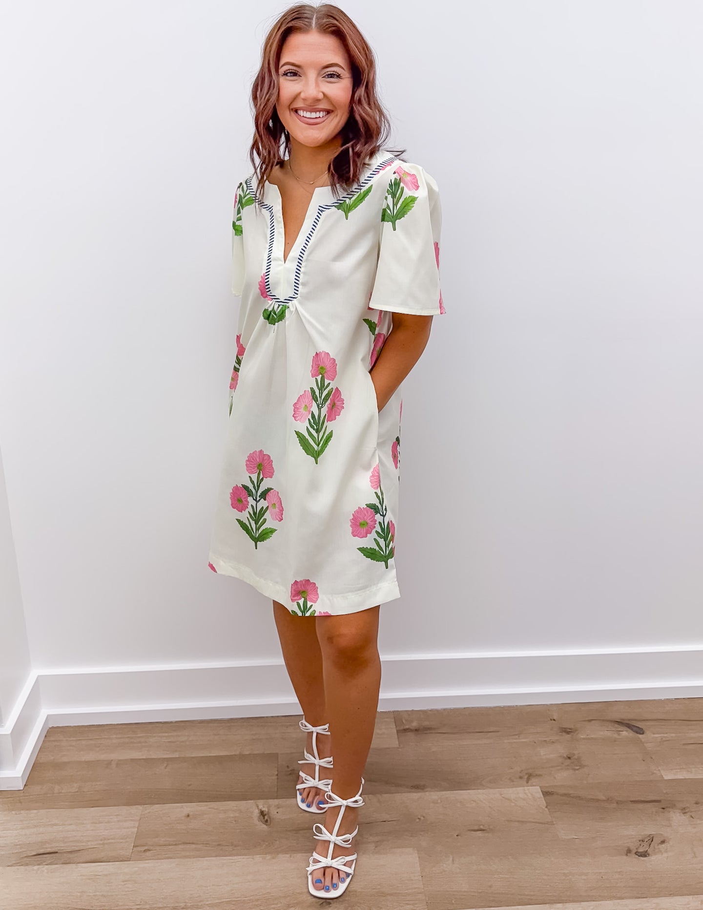 Playing It Cool Floral Print Mini Dress
