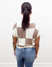 Load image into Gallery viewer, Nobody But Me Checkered SS Sweater Top