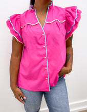 Load image into Gallery viewer, Love Me Not Flutter Sleeve Top