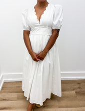 Load image into Gallery viewer, Sweet Simplicity Puff Sleeve Midi Dress