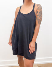 Load image into Gallery viewer, Miss Independent Mineral Washed Mini Dress in Black