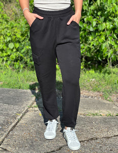 Lost in My Fairy Tale Scuba Cargo Joggers Black