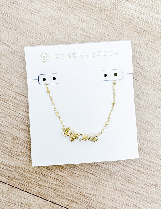 Kendra Scott Big Sis Pendant Necklace in Gold/Freshwater CLTRD Pearl