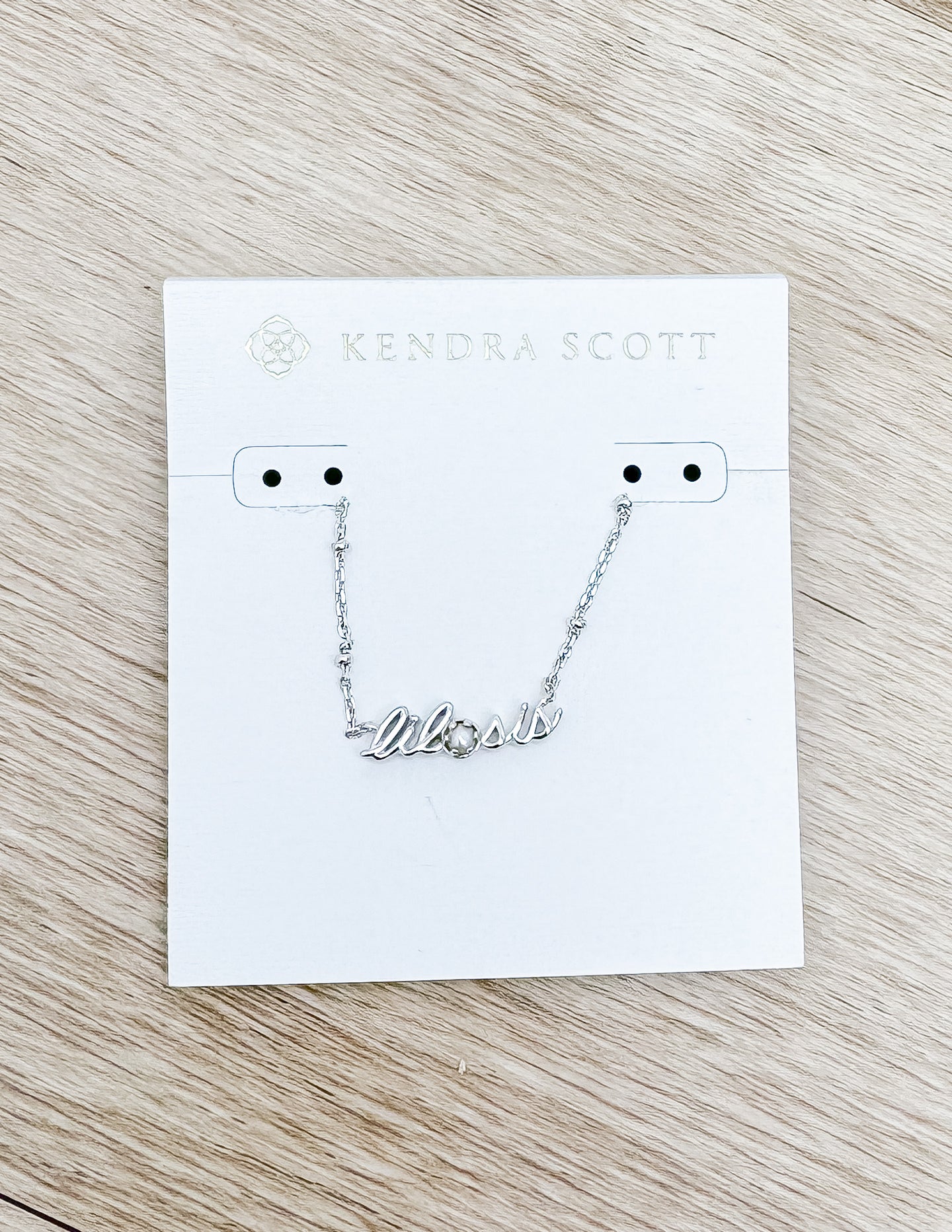Kendra Scott Lil Sis Pendant Necklace in Silver/Freshwater CLTRD Pearl
