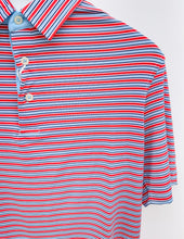Load image into Gallery viewer, Southern Shirt Co. Men&#39;s Scoreboard Stripe Polo in Grove