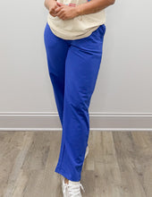 Load image into Gallery viewer, I Know You Care Terry Sweatpants in Royal