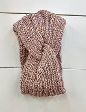 Load image into Gallery viewer, Keep Me Warm Twist Knit Headband Rose