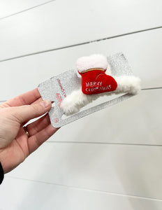 Christmas Characters Fur Hair Claw Merry Christmas Stocking