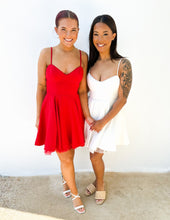 Load image into Gallery viewer, Good Girl Sleeveless Mini Dress in White