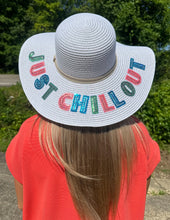 Load image into Gallery viewer, Just Chill Out Braided Floppy Hat White