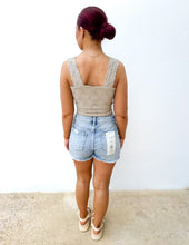 Load image into Gallery viewer, Holding on to Heartbreak Floral Seamless Tank in Oatmeal