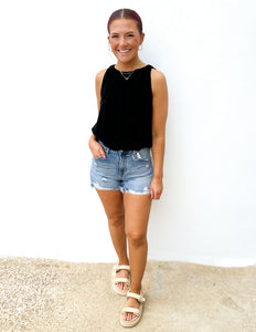 Lasting Impression Bubble Hem Blouse