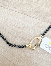 Load image into Gallery viewer, Kendra Scott Emery Beaded Necklace in Gold/Black Agate