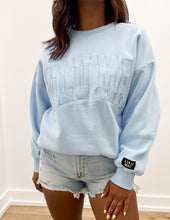 Load image into Gallery viewer, Lulu Mac Mono Logo Sweatshirt in Light Blue