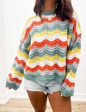 Load image into Gallery viewer, Really Use A Wish Right Now Color Block Sweater