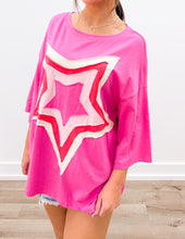 Load image into Gallery viewer, Staying The Same Star Patched Top